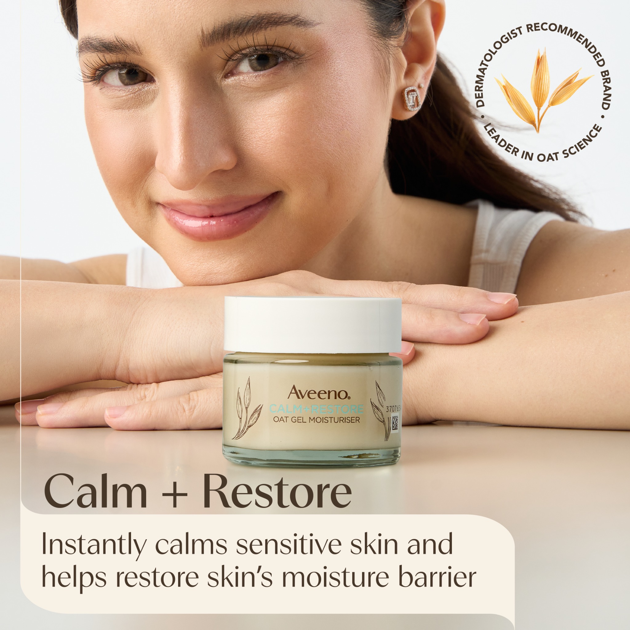 Aveeno Facebook ad: Bring Calm Into Your New Year