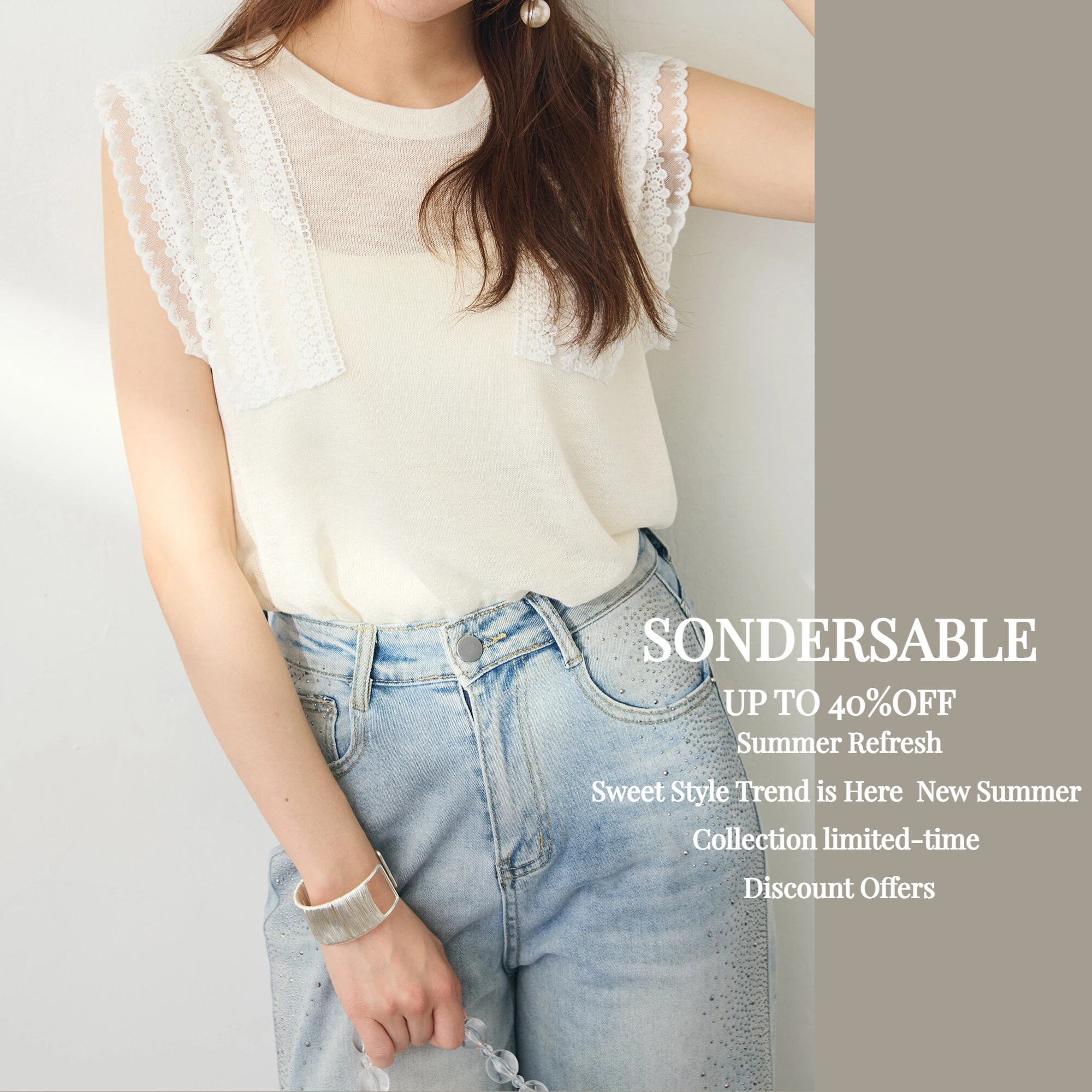 SonderSable Facebook ad: UP TO 40%OFF