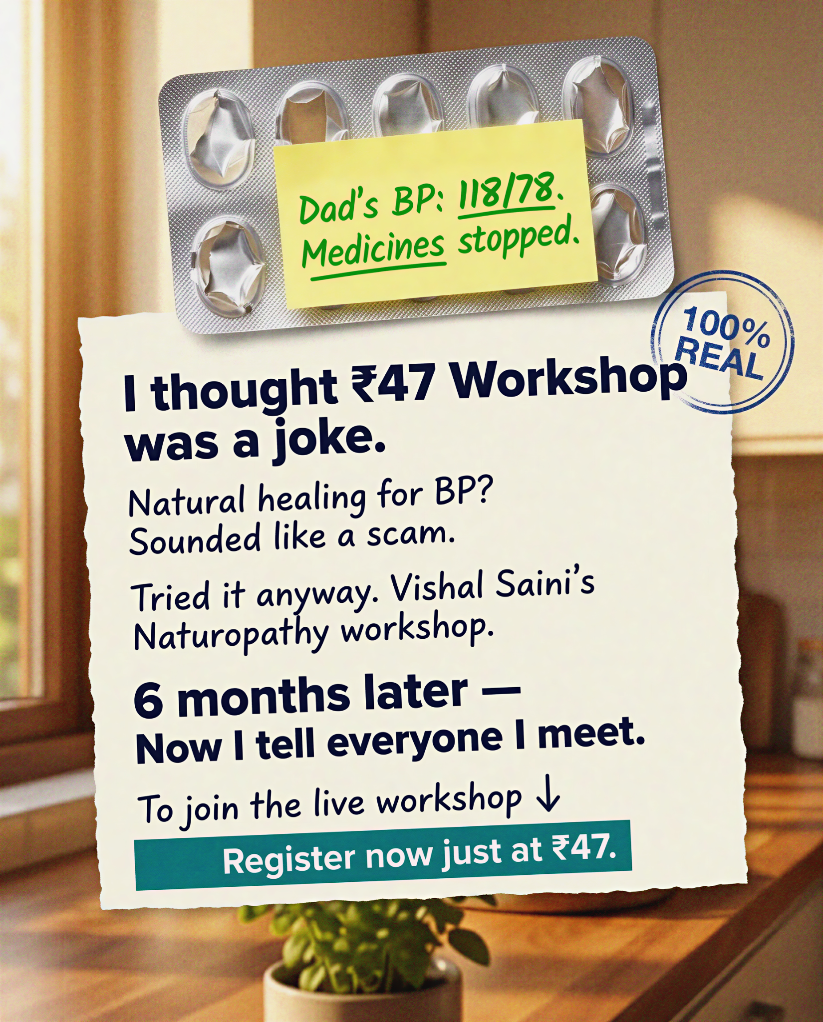 Go Nature - Naturopathy Healing Facebook ad