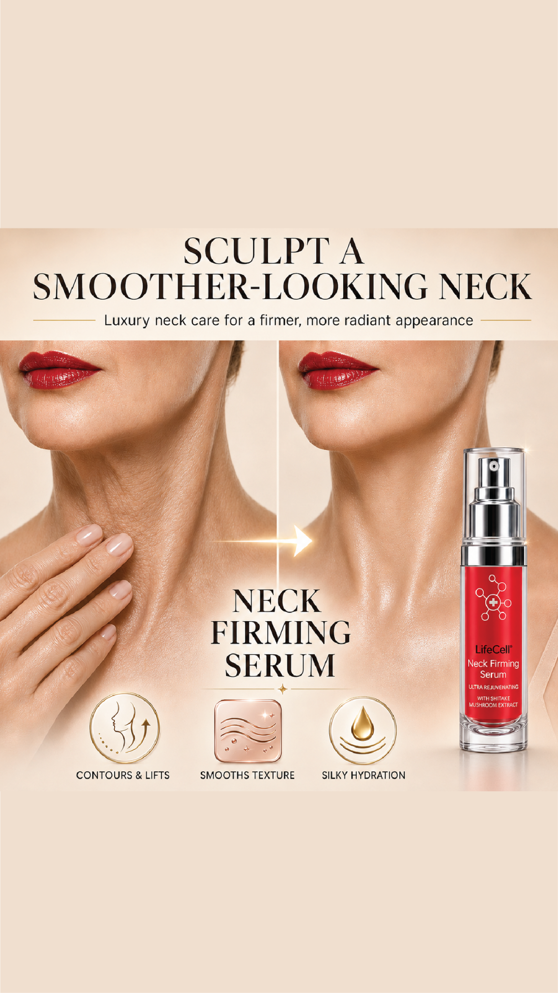LifeCell Neck Serum Facebook ad