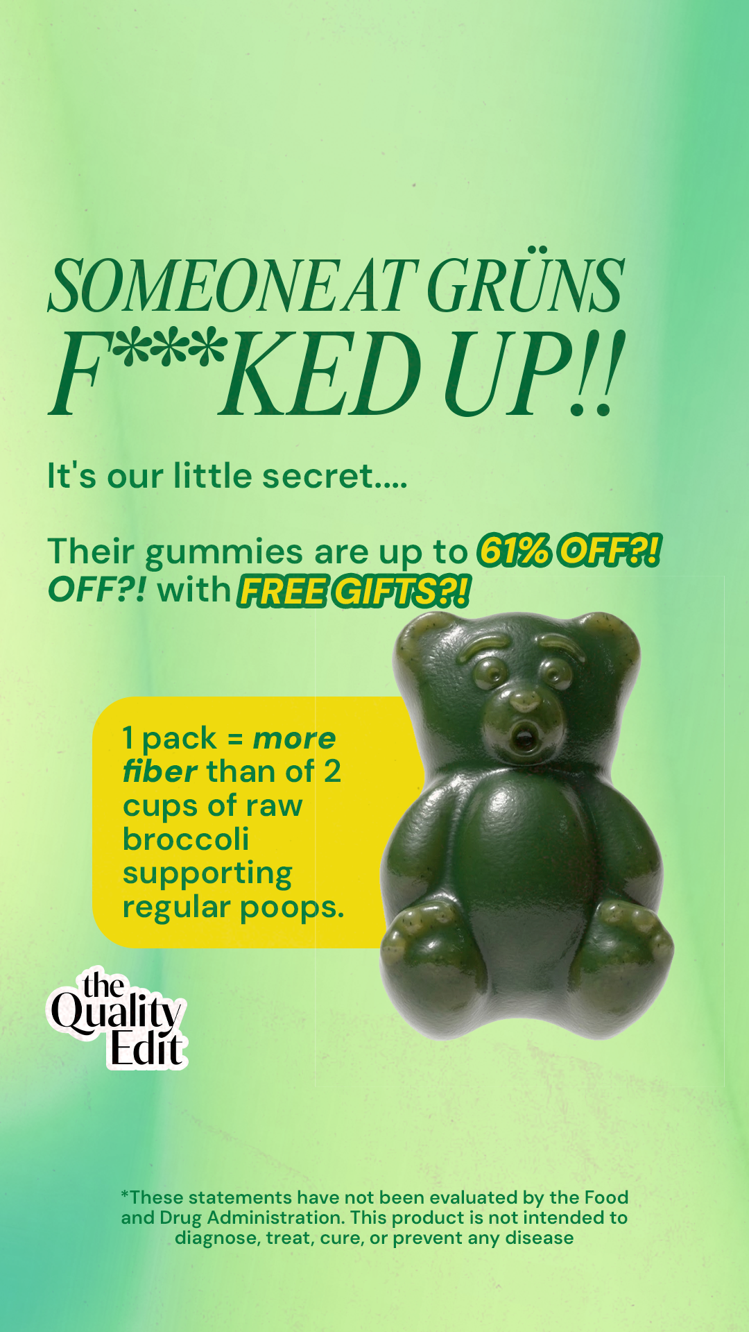 Grüns Facebook ad
