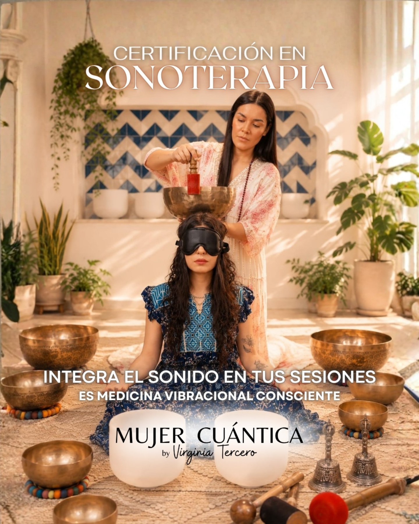 Mujer Cuántica Facebook ad: CERTIFICACIÓN EN SONOTERAPIA