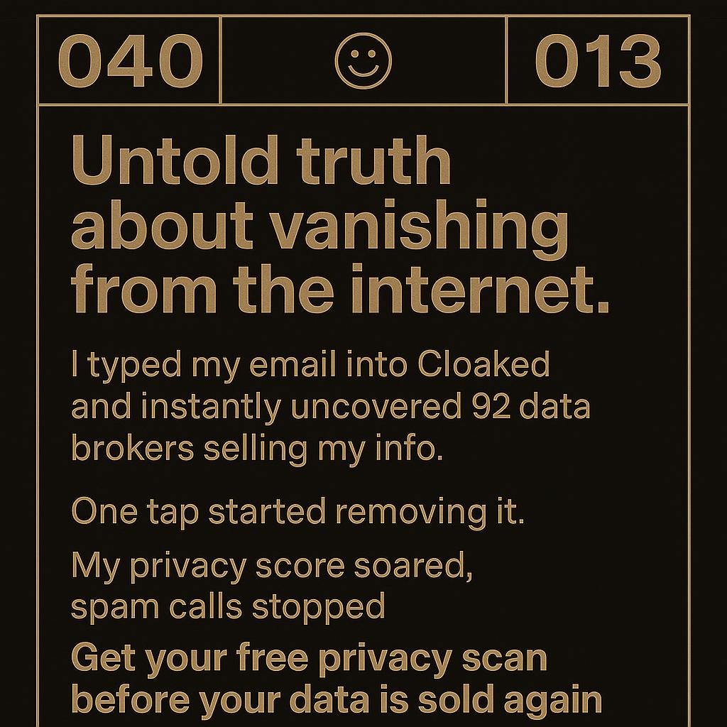 Cloaked Inc. Facebook ad