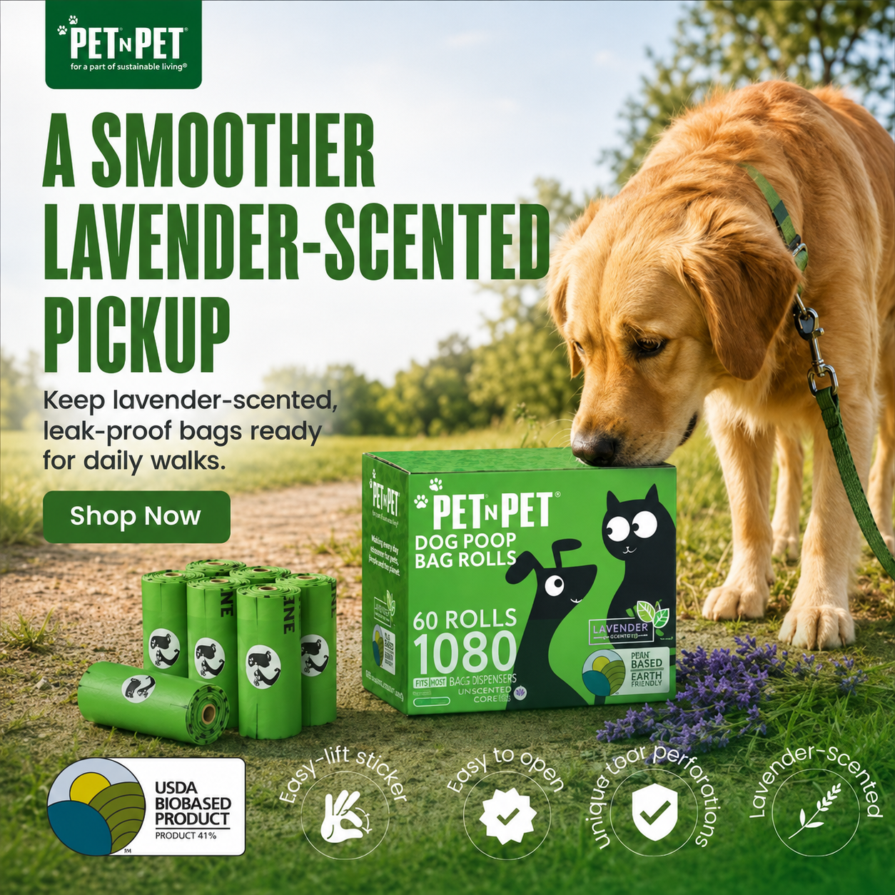 PET N PET Facebook ad: A Smoother Lavender-Scented Pickup