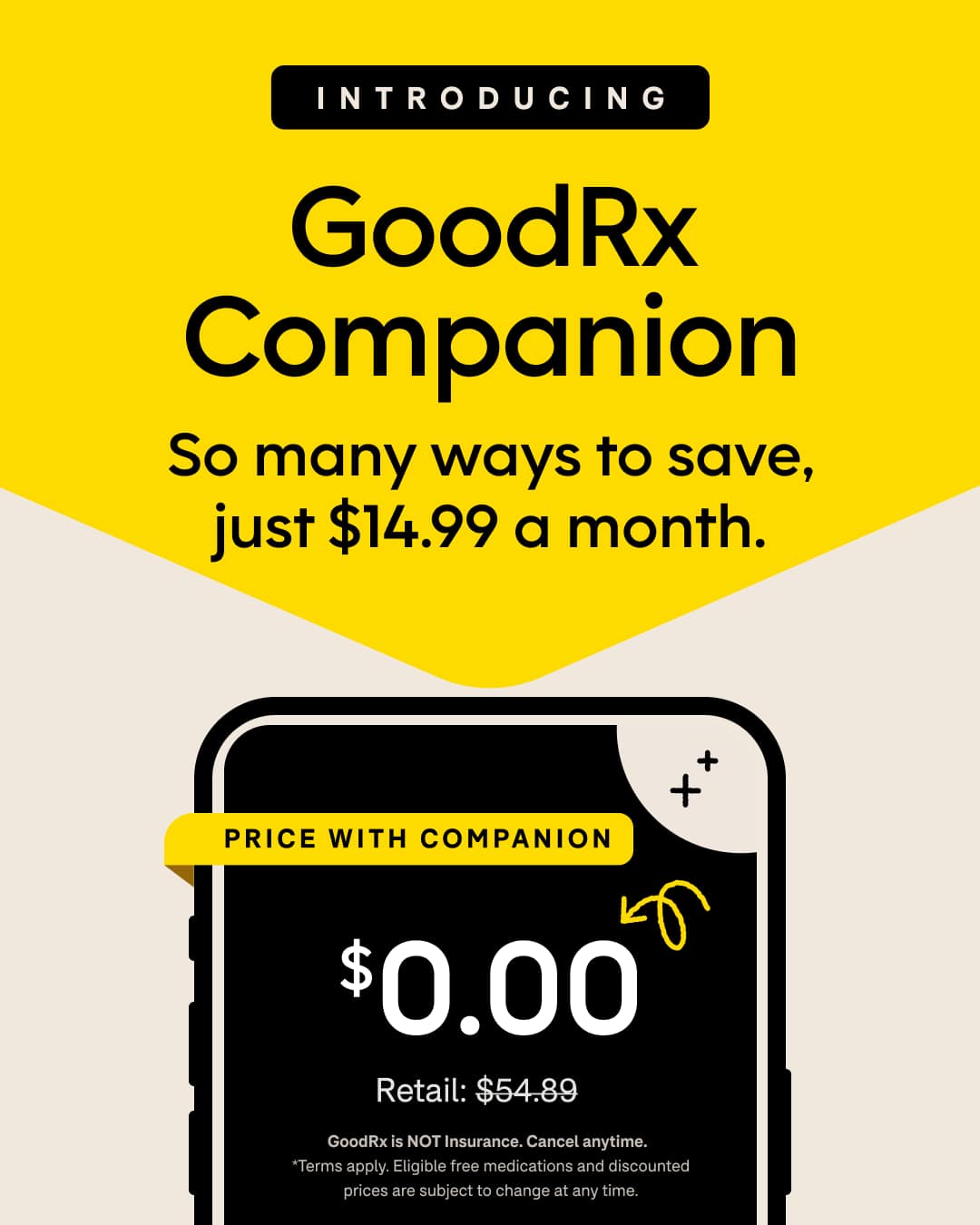 GoodRx Facebook ad