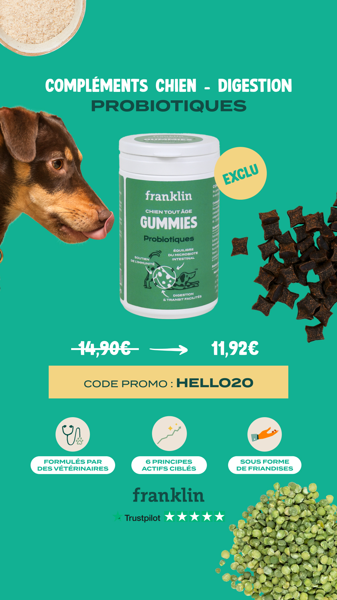 Franklin Pet Food Facebook ad