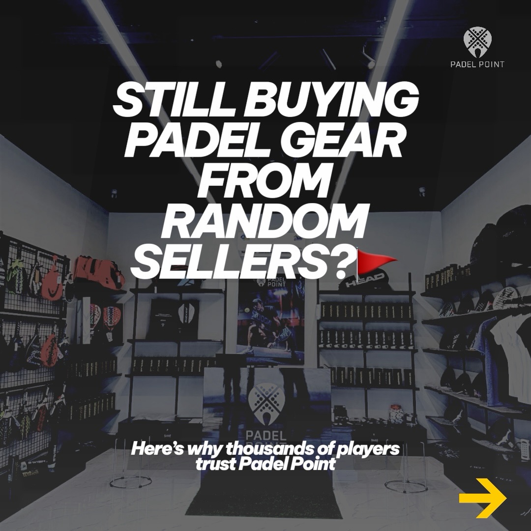 Padel Point Facebook ad: Still buying padel gear from random