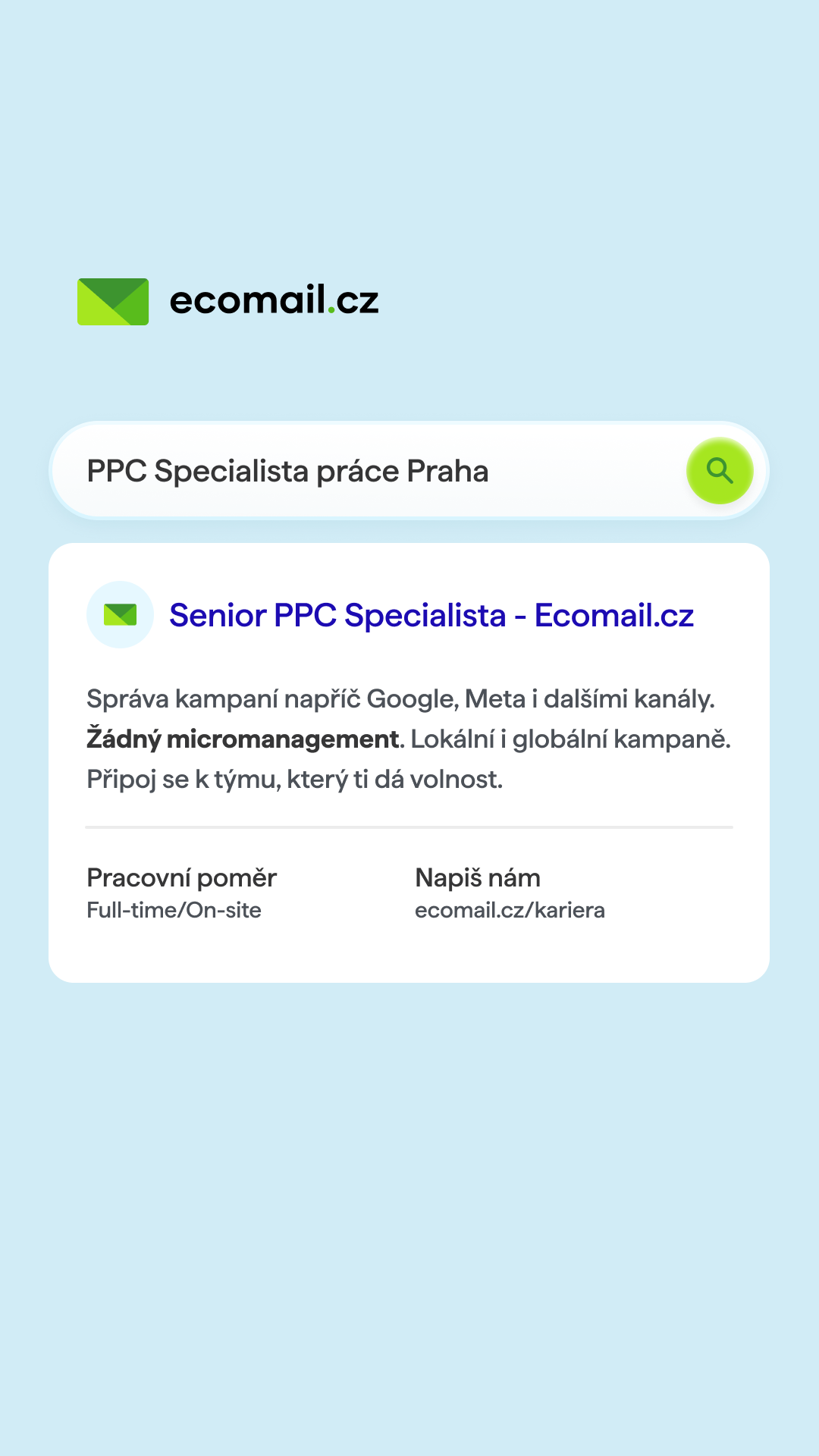 Ecomail.cz Facebook ad from May 21, 2026