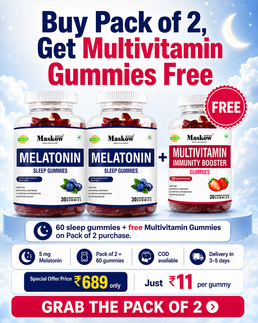 Maskow Gummies Facebook ad