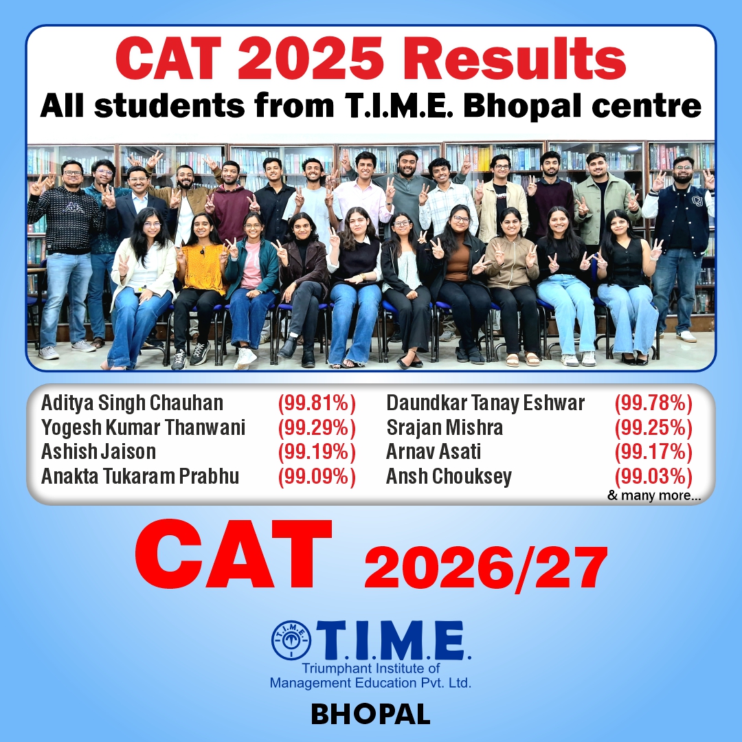 T.I.M.E. (Triumphant Institute of Management Education) Facebook ad: CAT 2025 proved it again