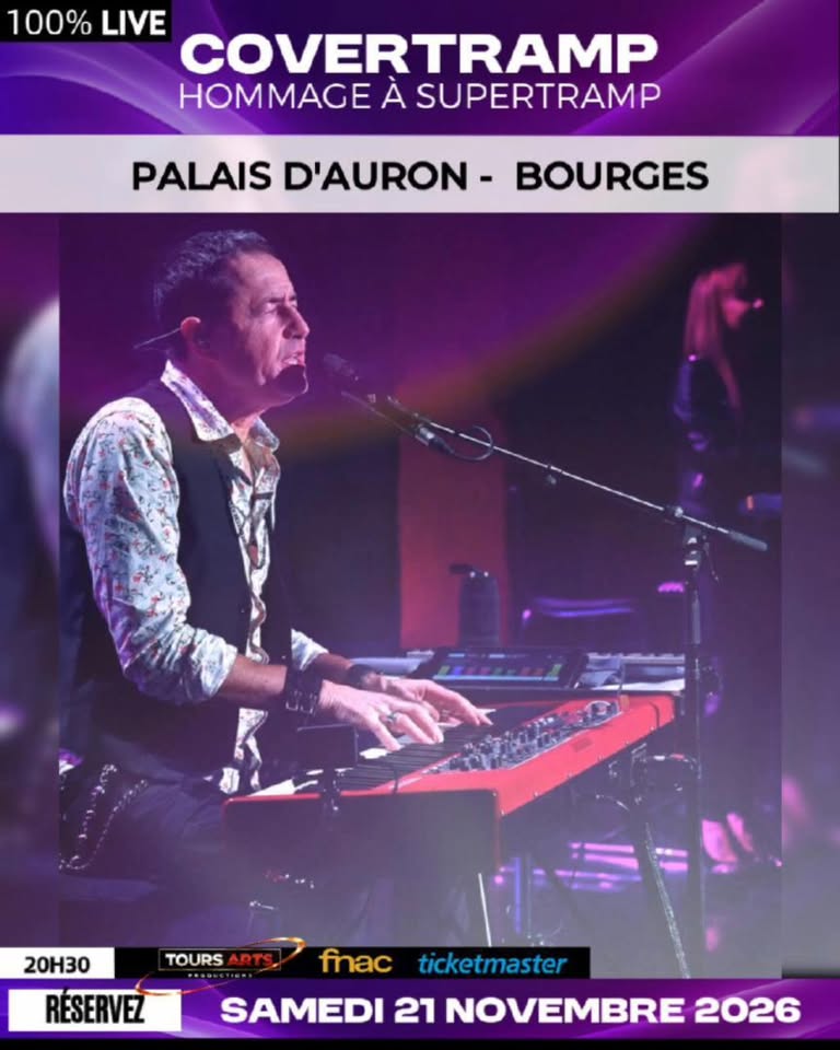 TOURS ARTS PRODUCTIONS Facebook ad: Hommage à SUPERTRAMP