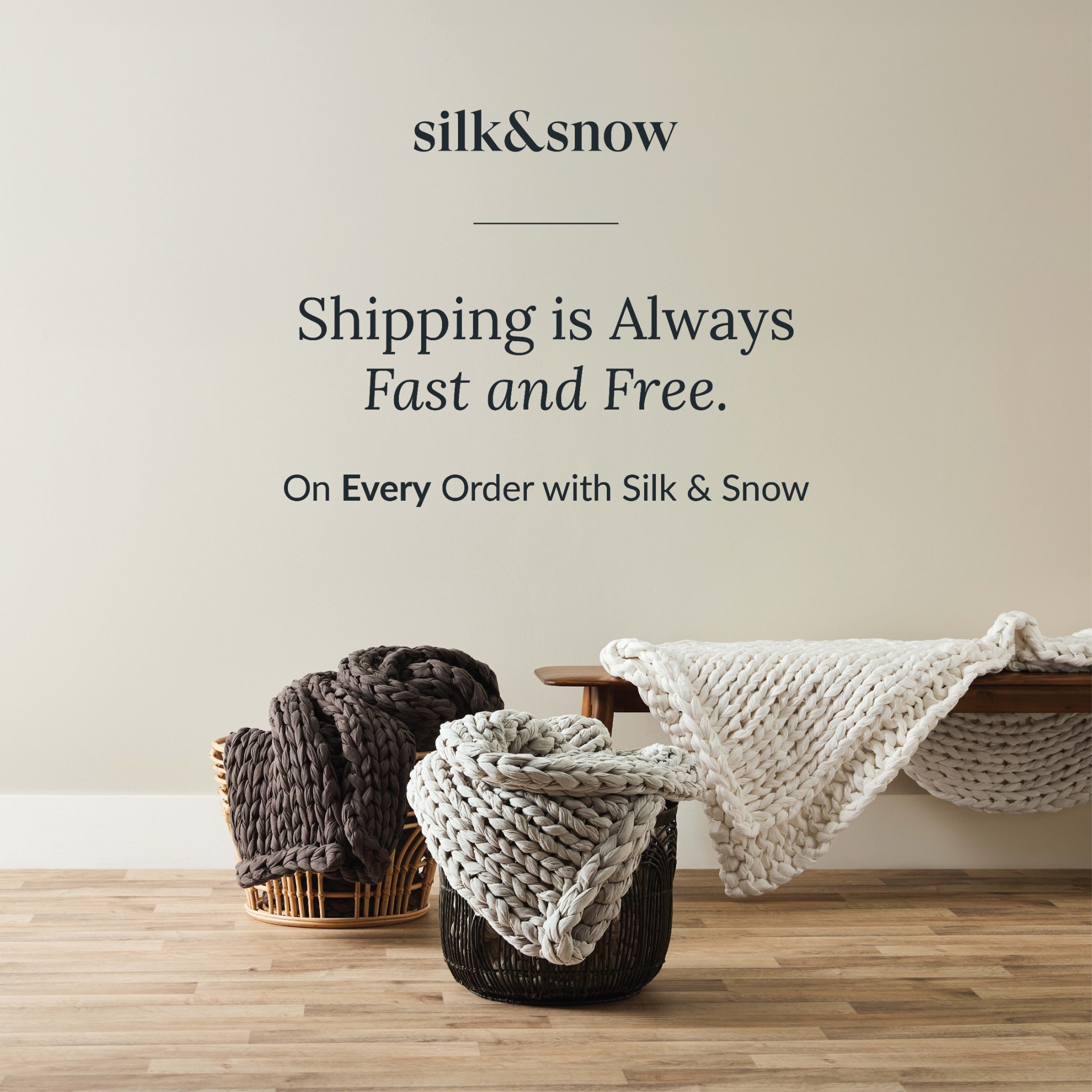Silk and Snow Facebook ad