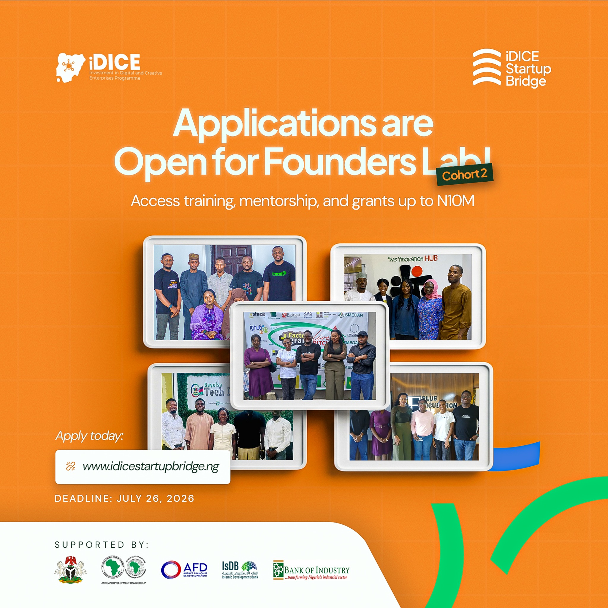 IDICE Startup Bridge Facebook ad