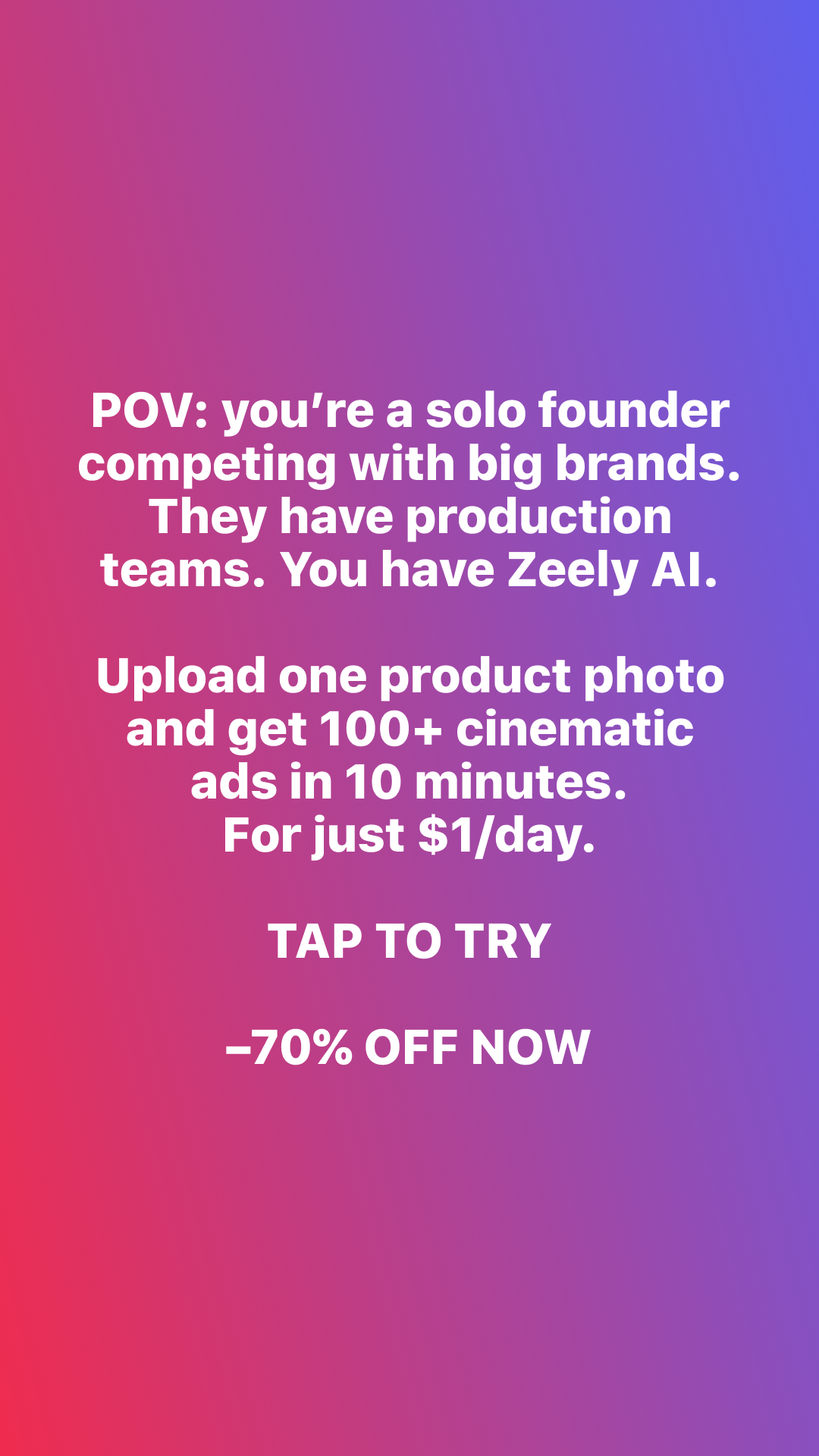 Zeely Facebook ad