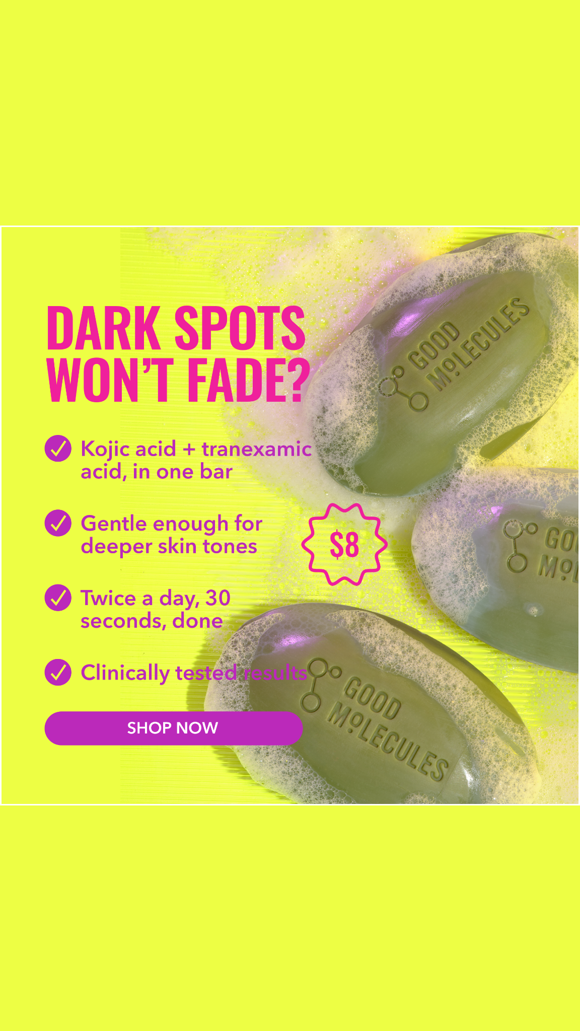 Good Molecules Facebook ad