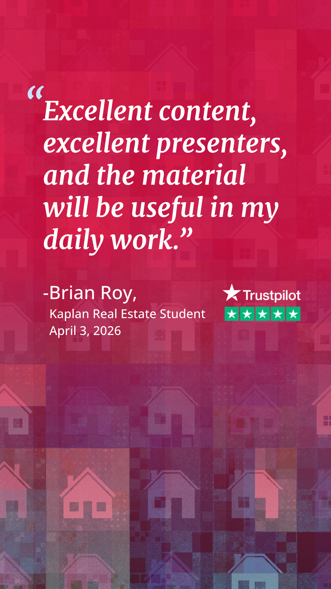 Kaplan Real Estate Education Facebook ad