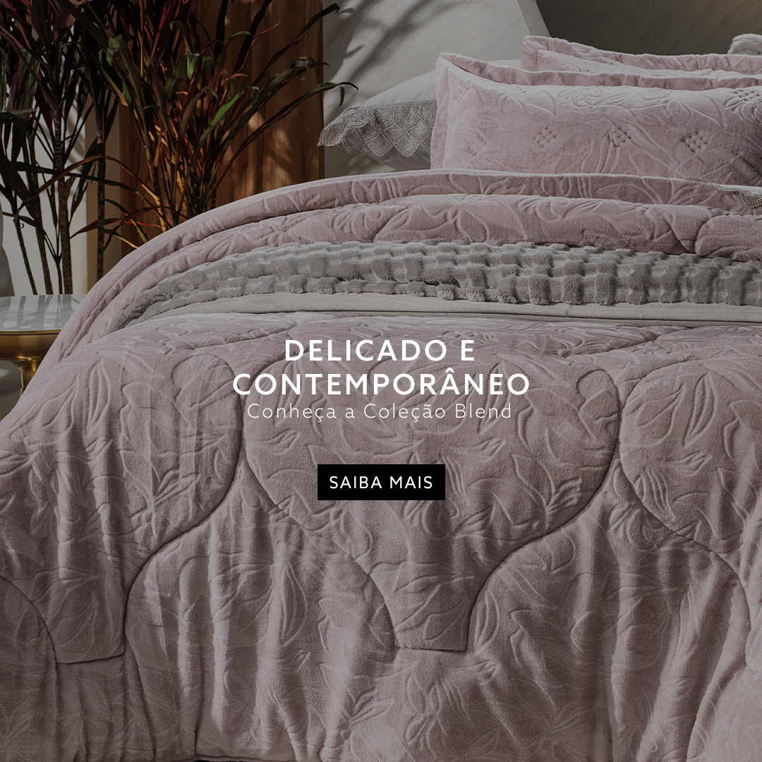 Altenburg Têxtil Facebook ad: Design moderno com toque sofisticado: o Edredom Blooming…