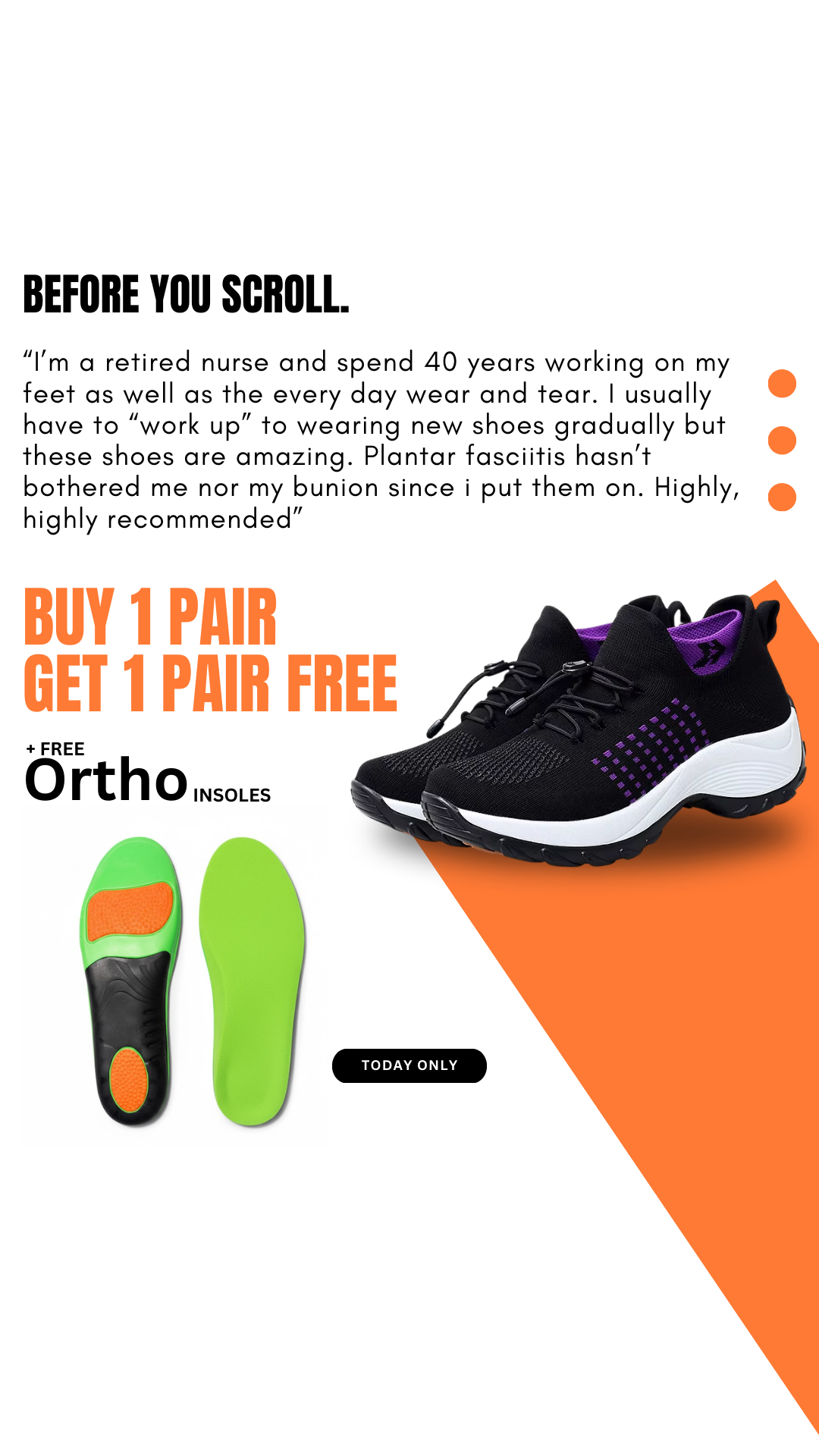 OrthoShoes Facebook ad: BIGGEST Spring Sale Ever!