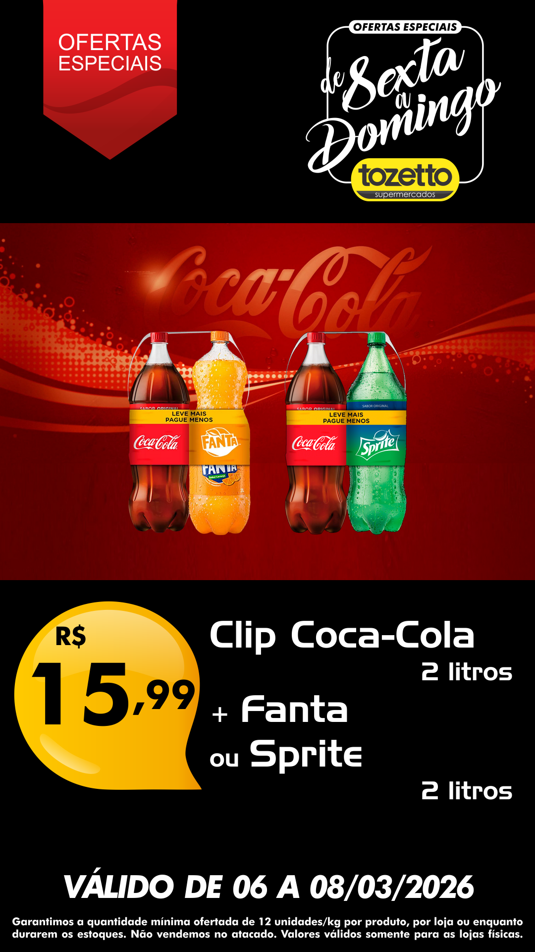 Supermercados Tozetto Facebook ad from Mar 5, 2026