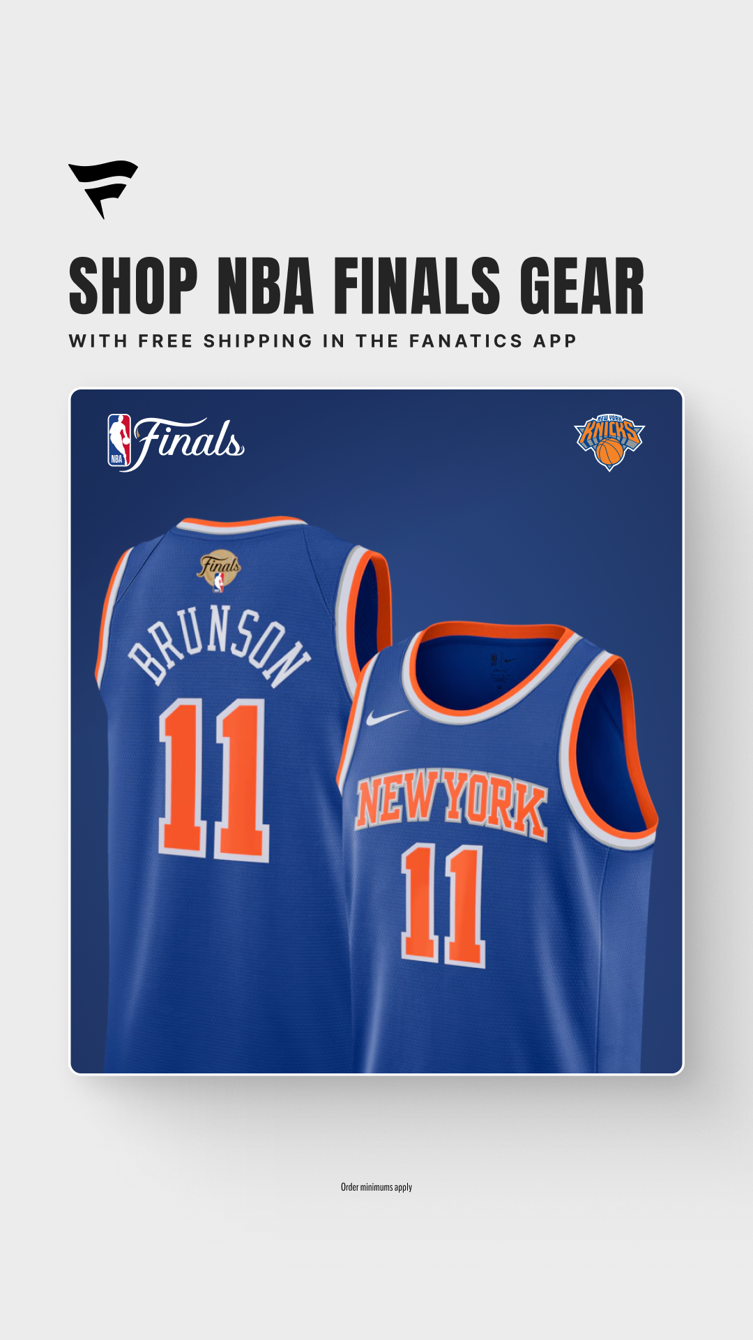 Fanatics Facebook ad