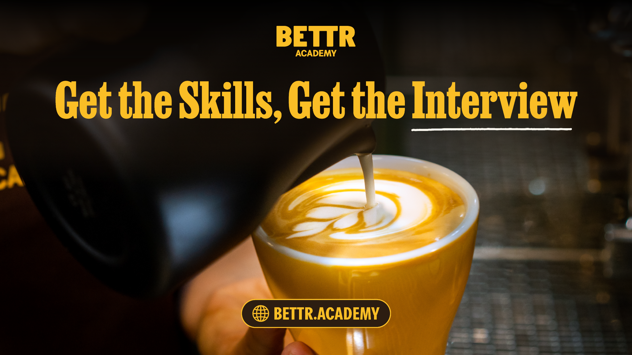 Bettr Academy Facebook ad: Start a new career in F&B today!