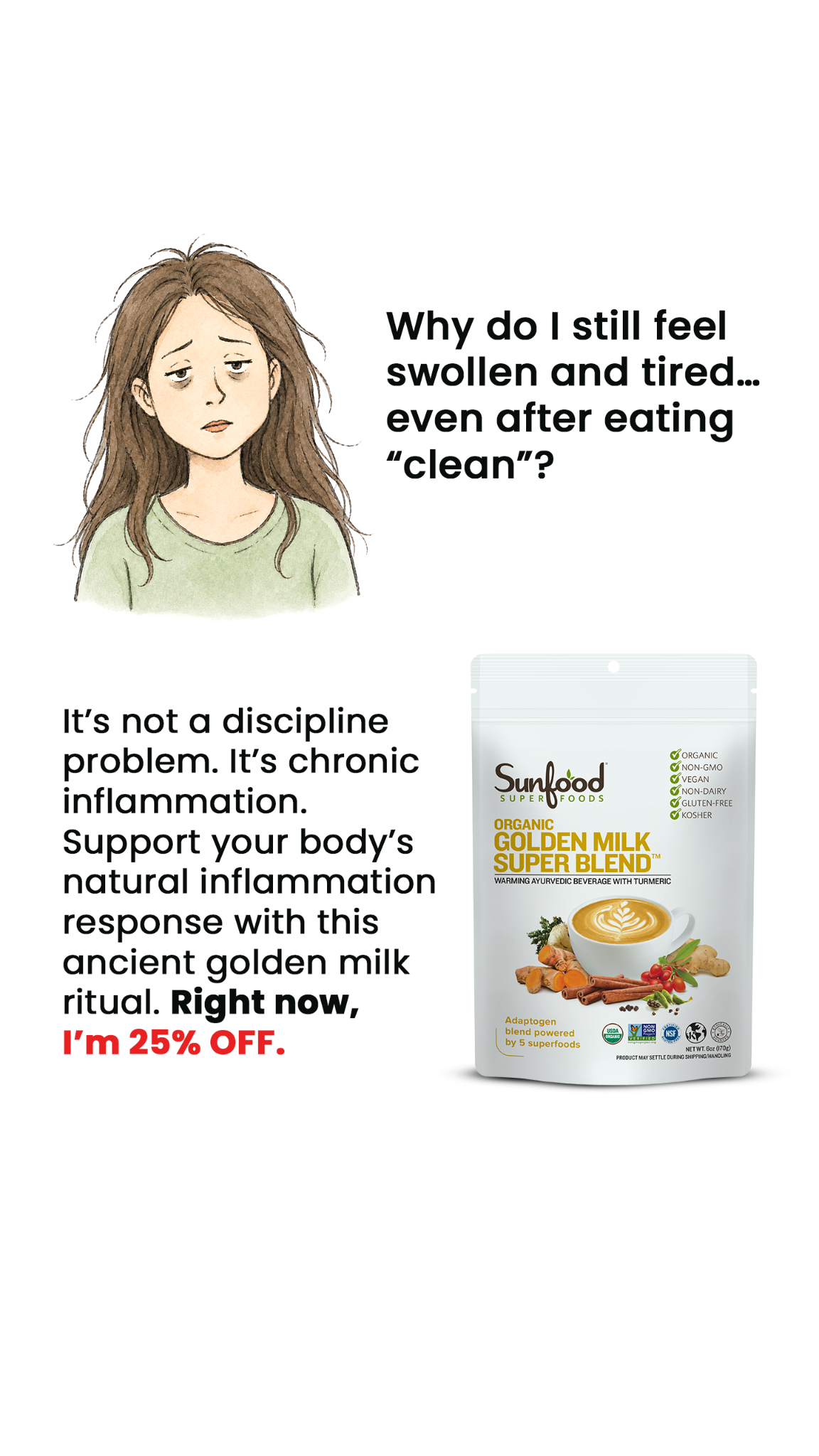 Sunfood Superfoods Facebook ad