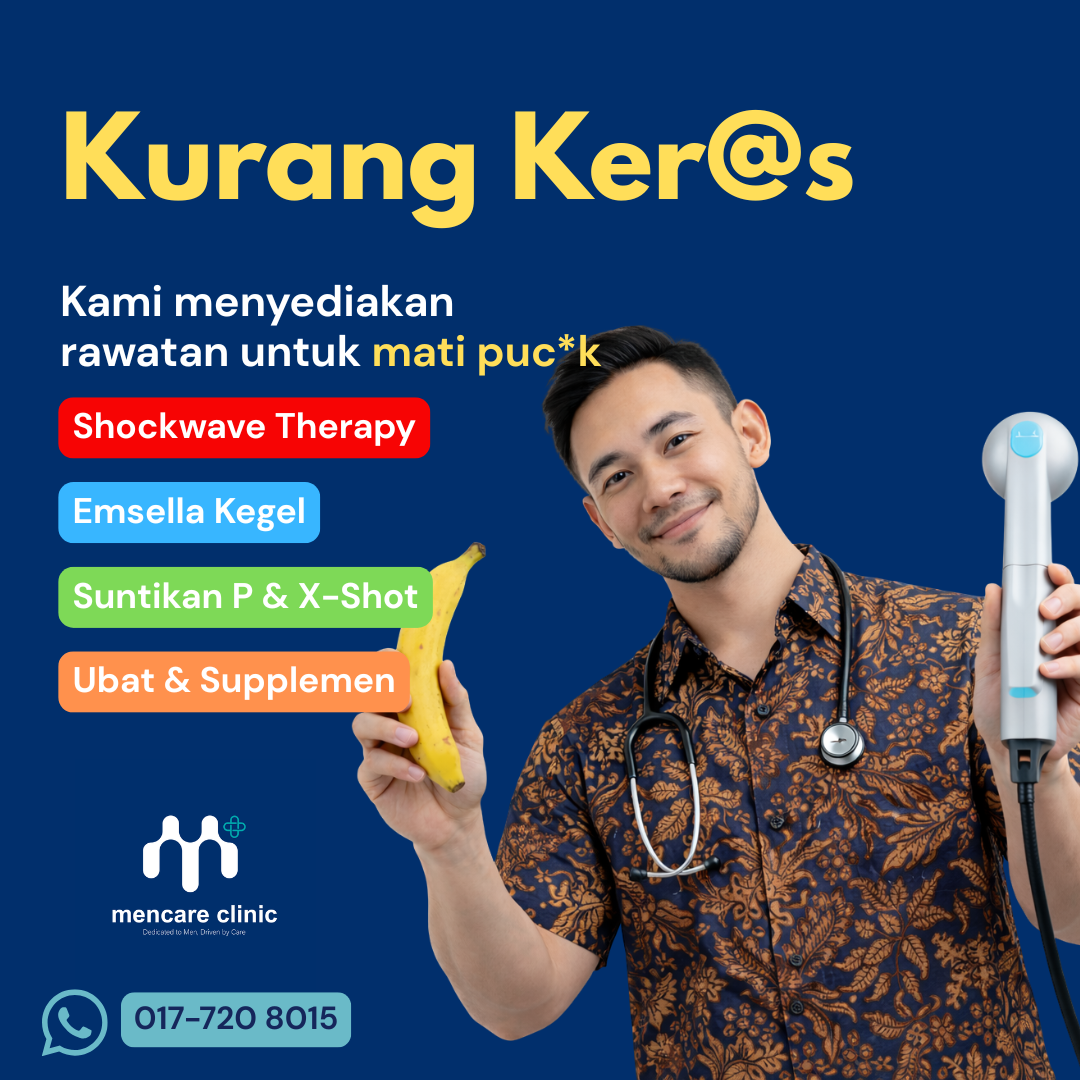 MenCare Clinic - Southkey Johor Bahru Facebook ad: Prestasi Lelaki Tidak Seperti Dulu?