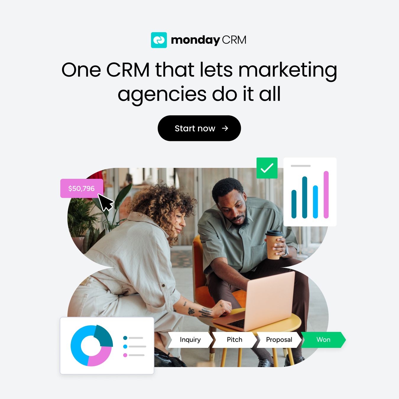 monday CRM Facebook ad