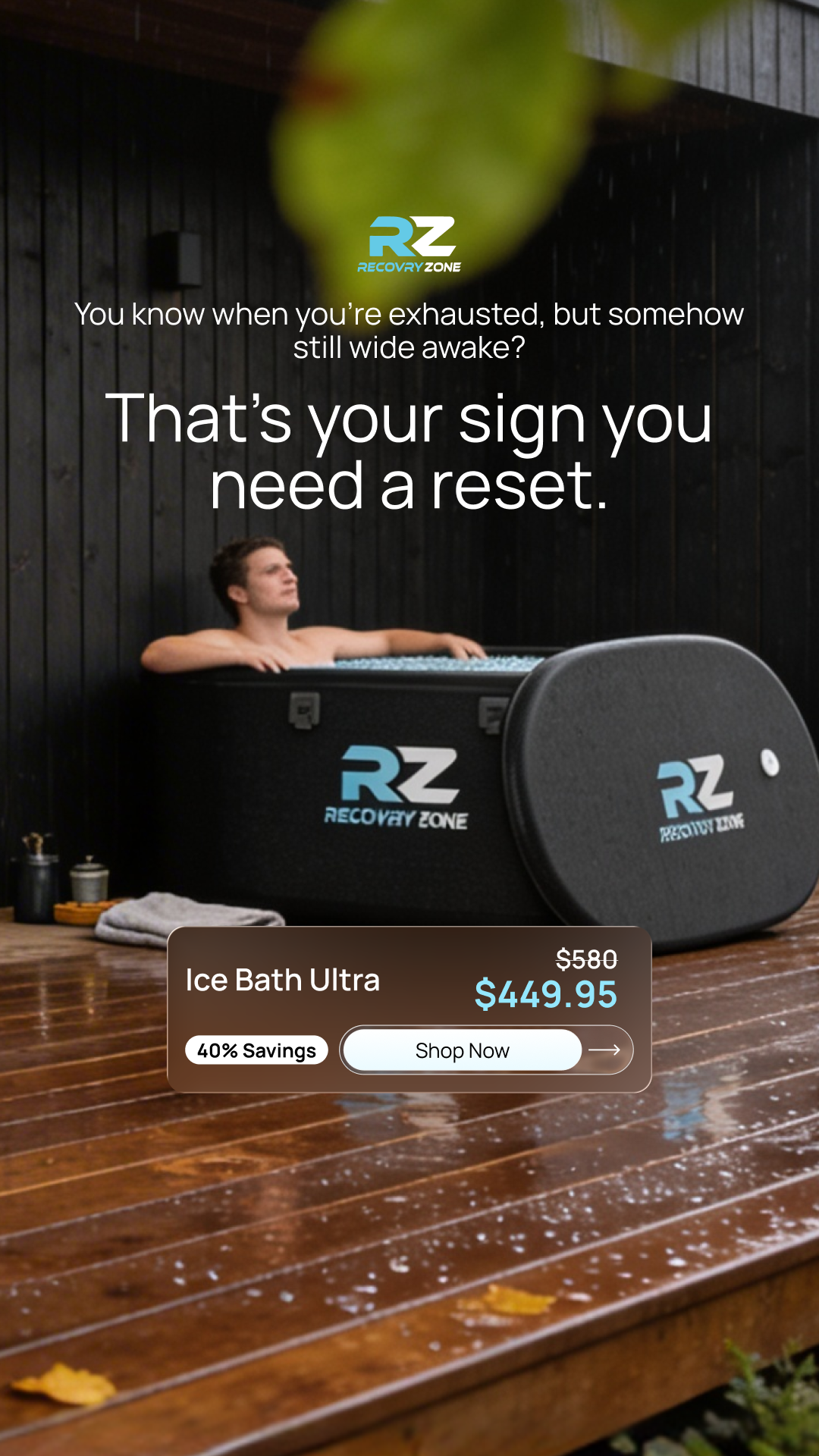 Recovry Zone Facebook ad