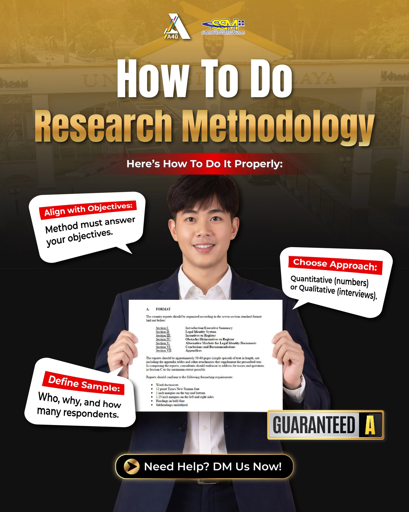 Assignment4U Facebook ad: Students think methodology is the hardest part.