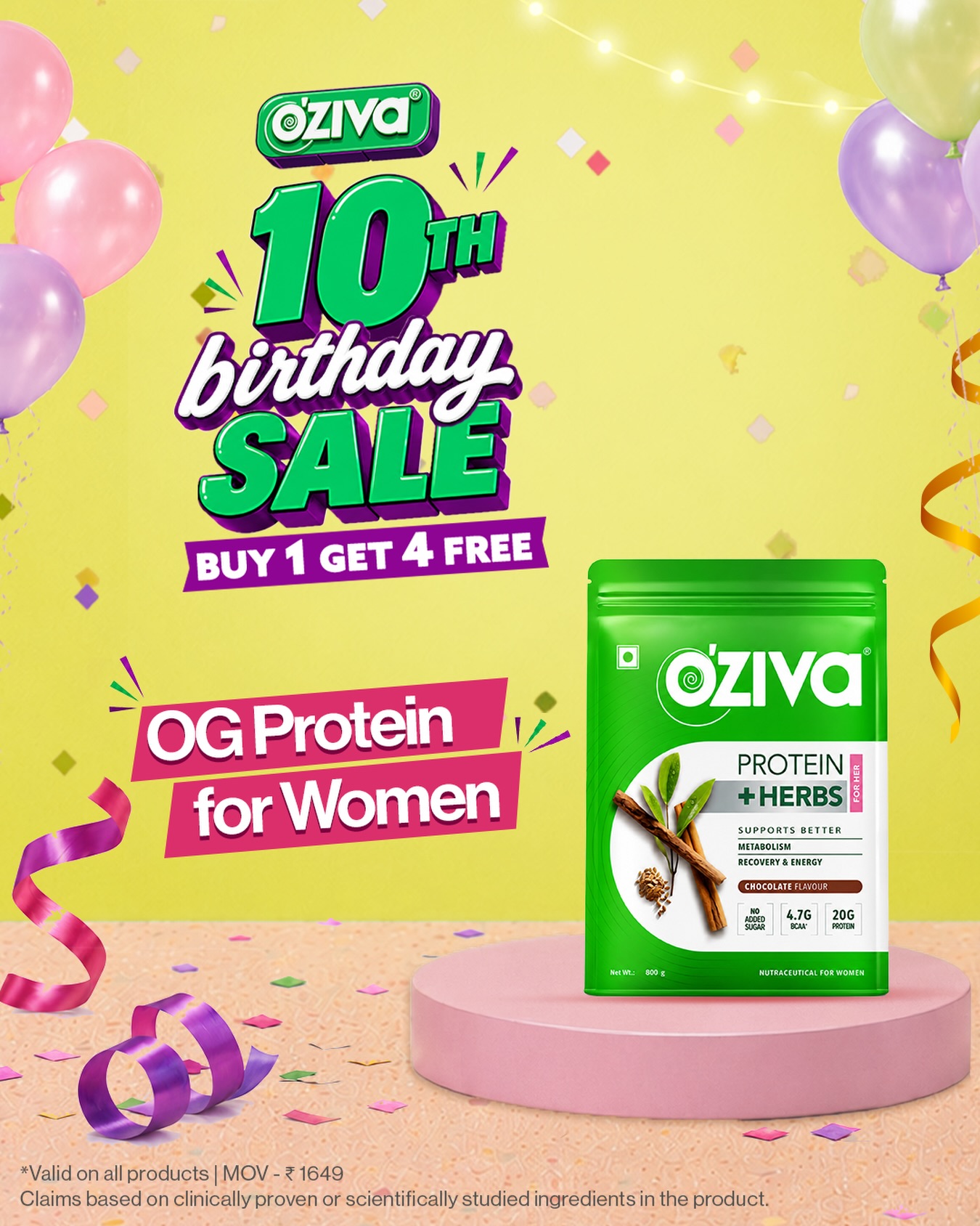 OZiva Facebook ad