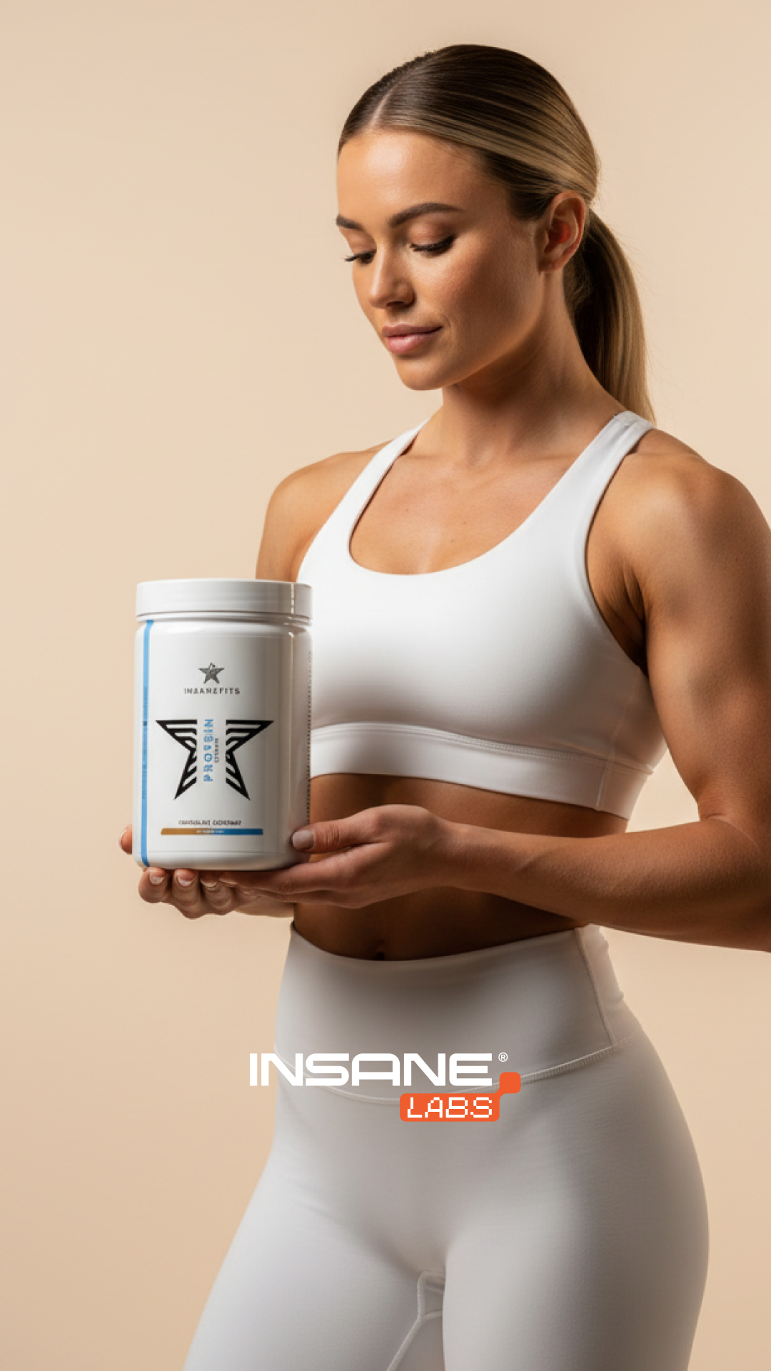 Insanefits Facebook ad: Gauk šiandien protein isolate su -18%
