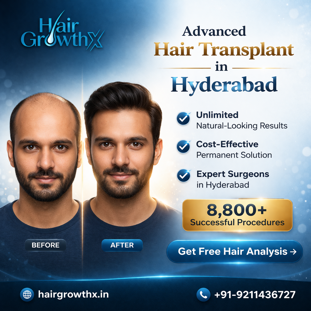 Hair GrowthX Facebook ad: Regain Your Confidence, Naturally