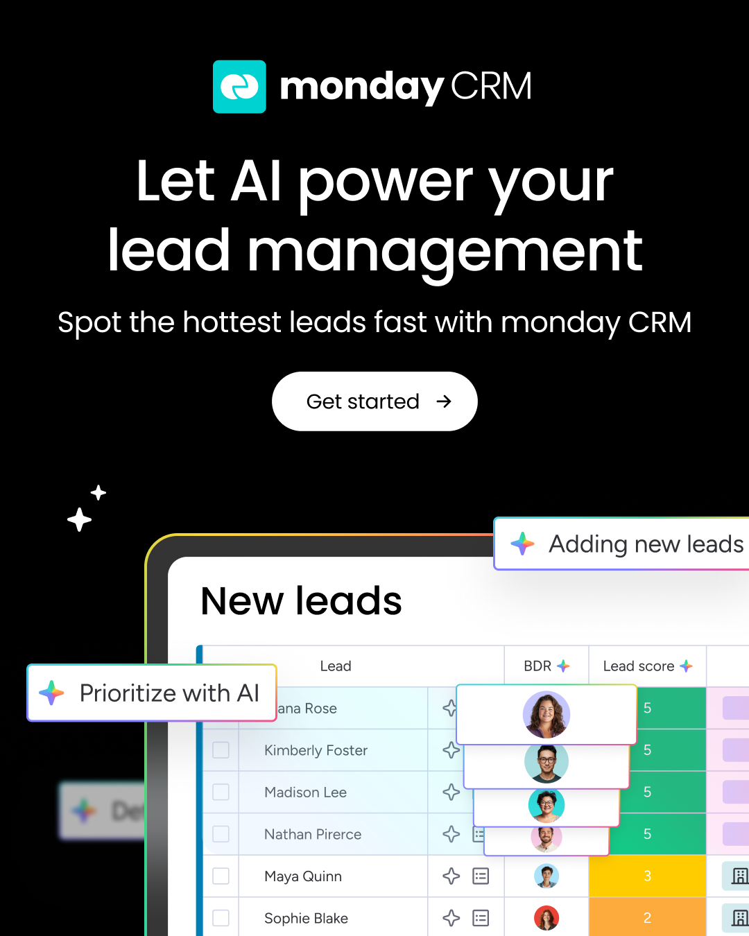 monday CRM Facebook ad