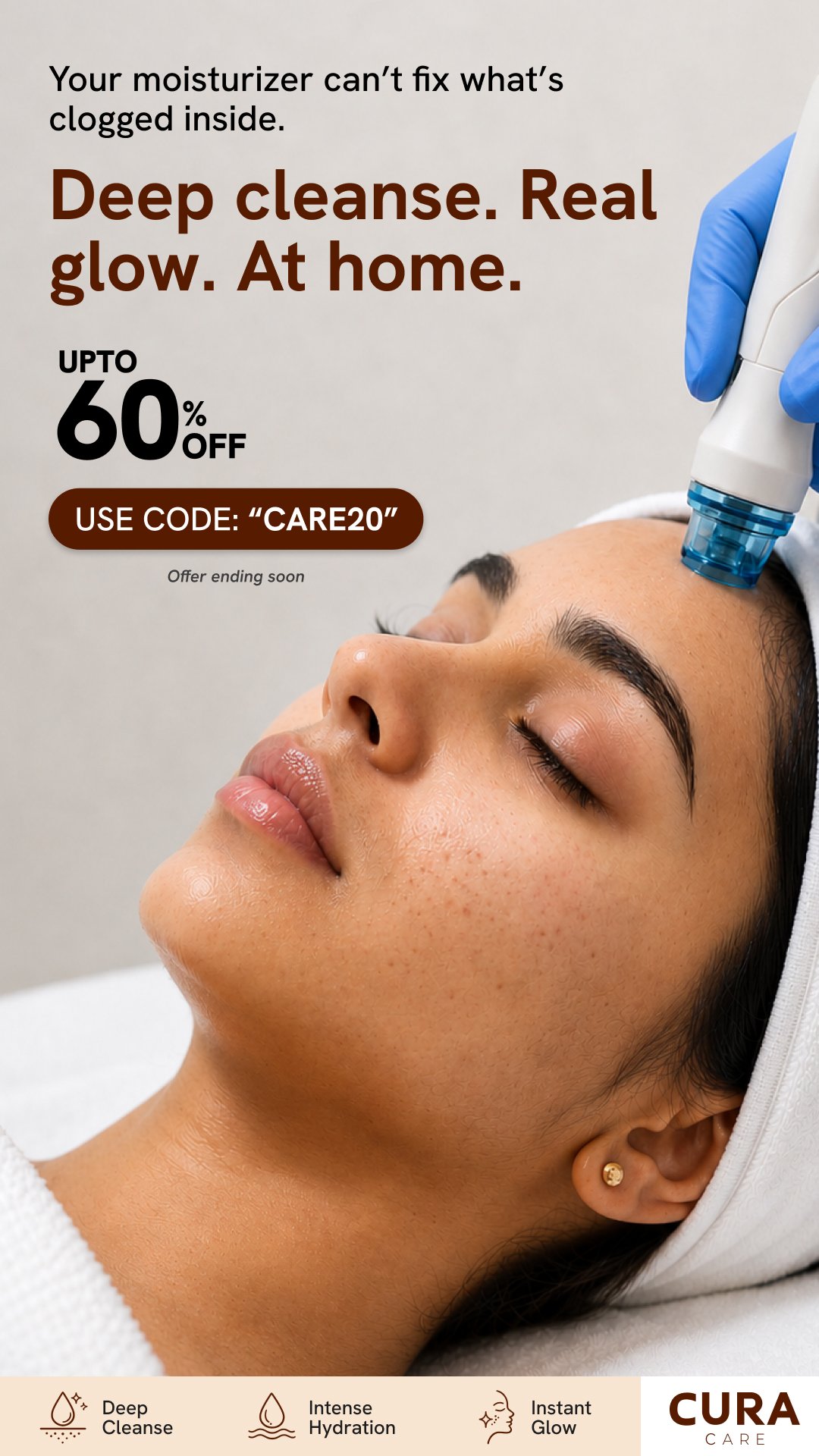 CURA Care Facebook ad from May 19, 2026