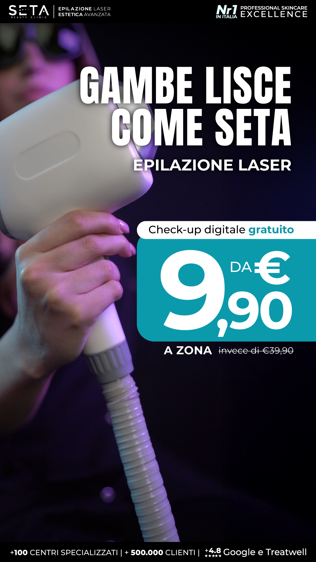 Seta Beauty Clinic Caserta Facebook ad from Mar 26, 2026