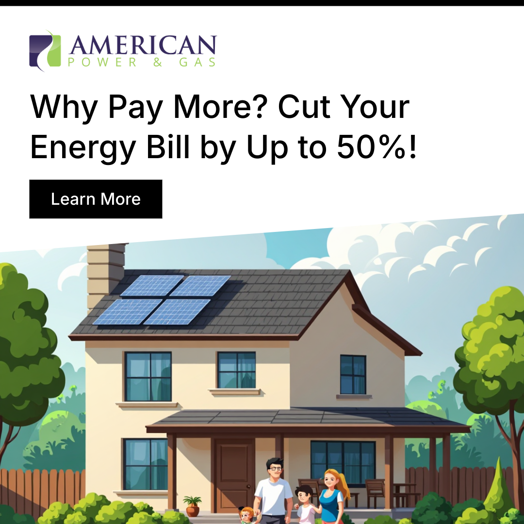 American Power and Gas Facebook ad: Cut Energy Bills in Half