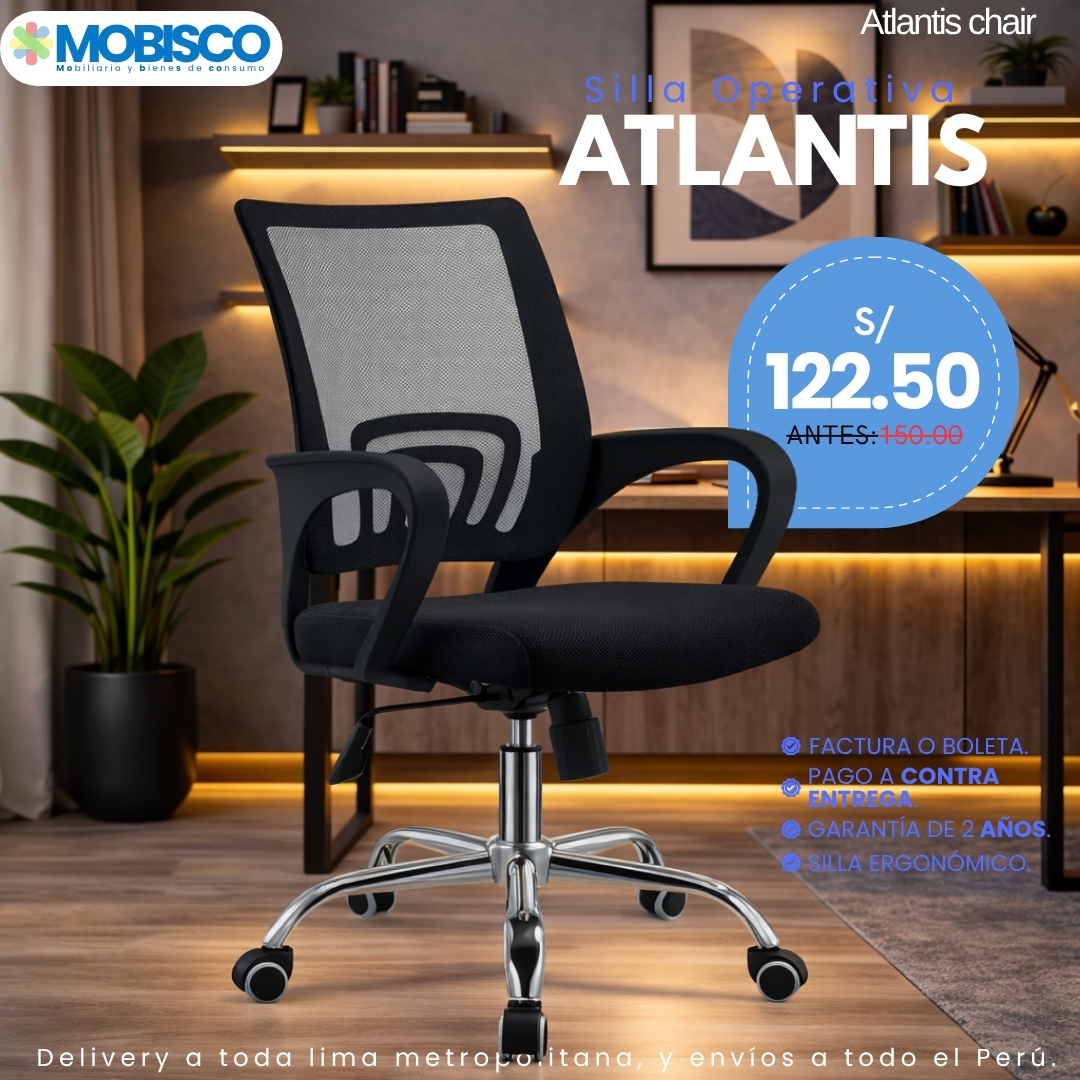 Mobisco mobiliario Facebook ad: ¡Dale un toque de modernidad a tu oficina…