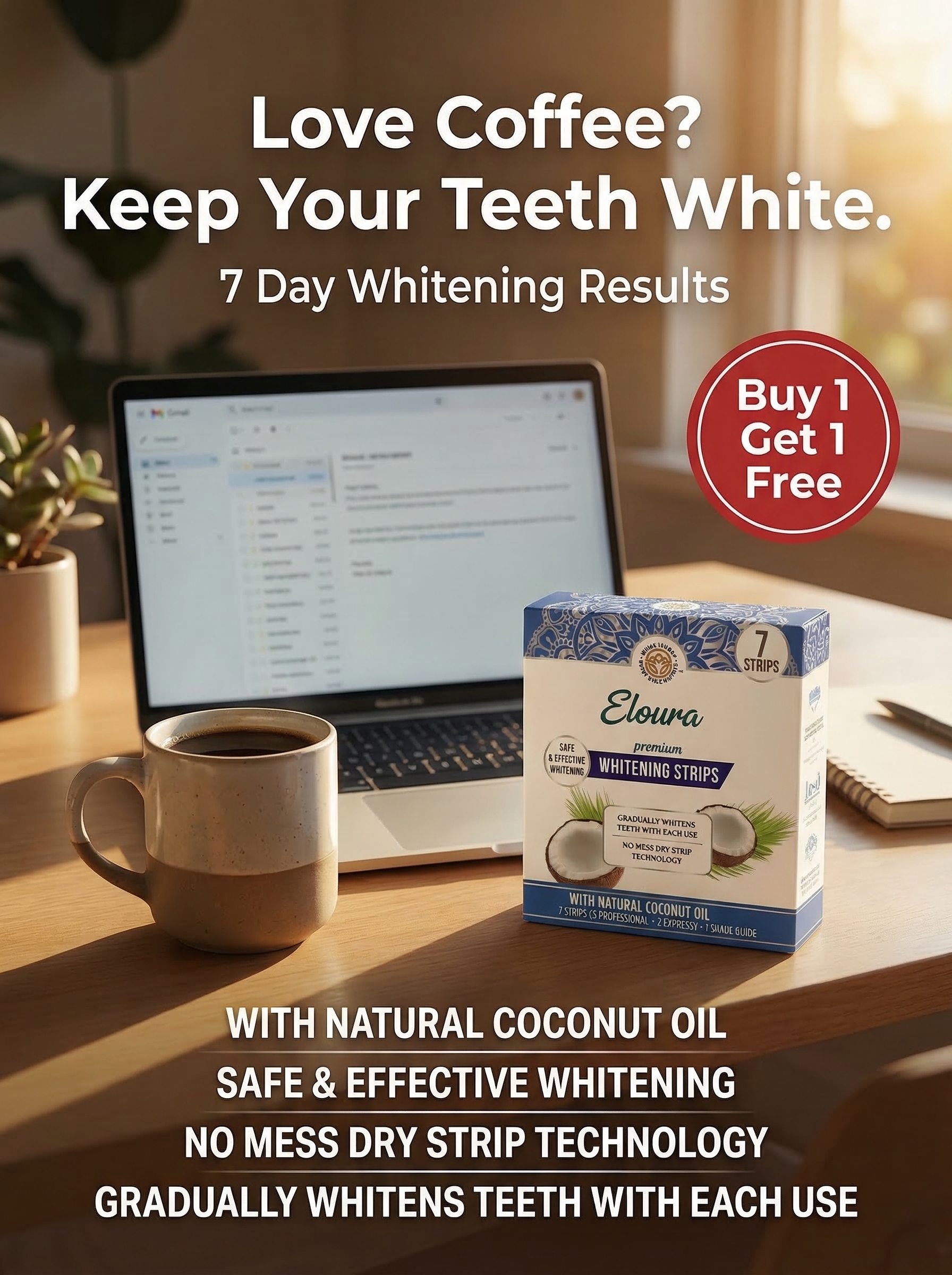 Sophia Flores Facebook ad: Whiter Teeth Now