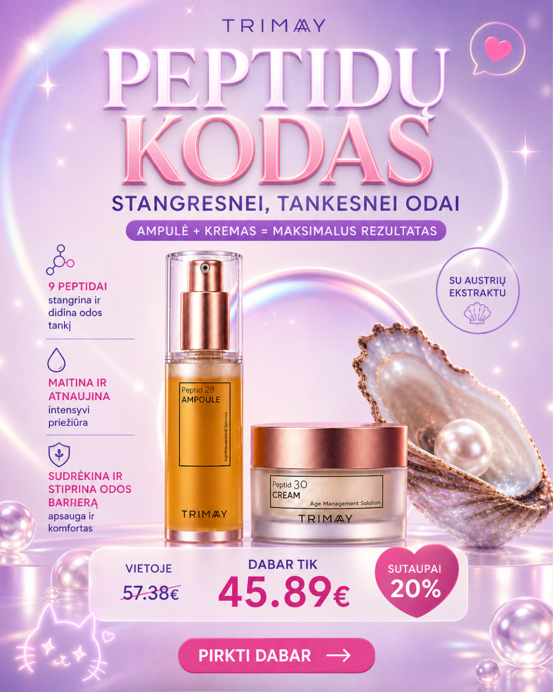 Asian Blossom korėjietiška kosmetika Facebook ad
