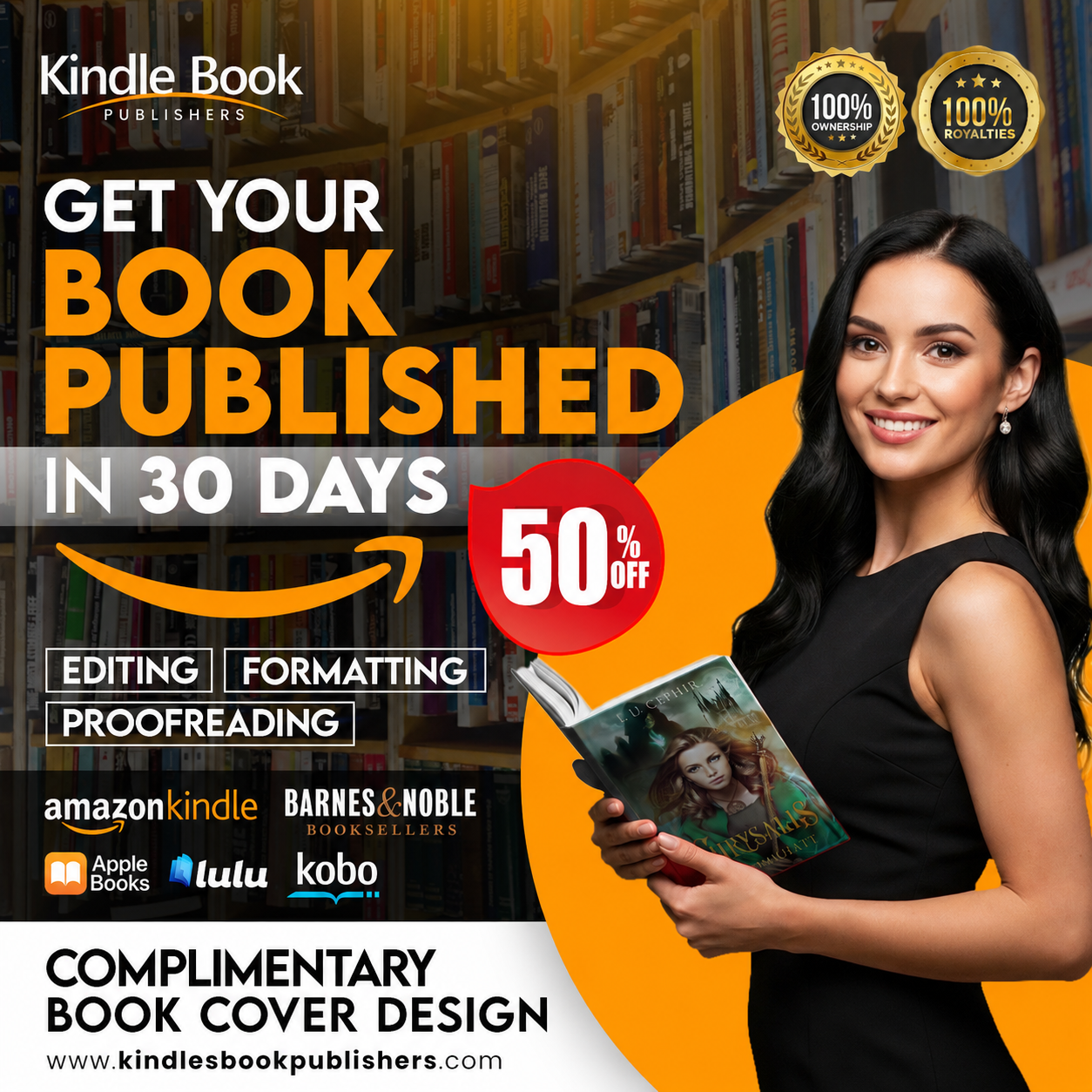 Kindle Book Publishers Facebook ad