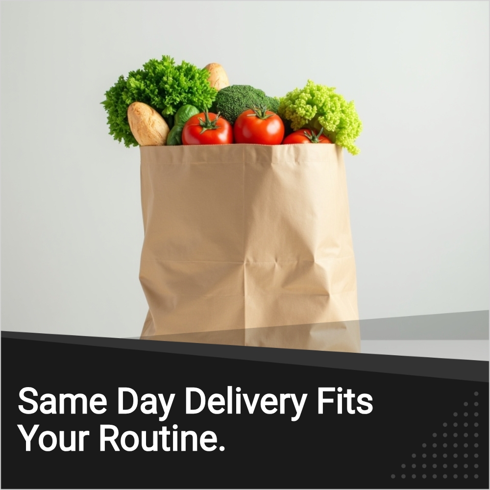 QuickSearches Realm Facebook ad: Local Same Day Grocery Delivery Hours!