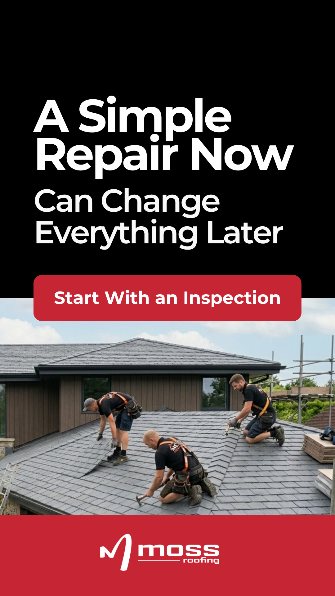 Moss Roofing Facebook ad