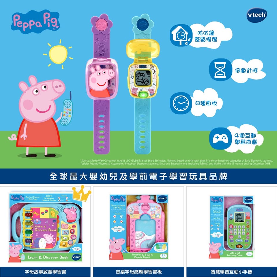 偉易特Vkidsbaby Facebook ad: 跟著佩佩豬一起快樂學英文