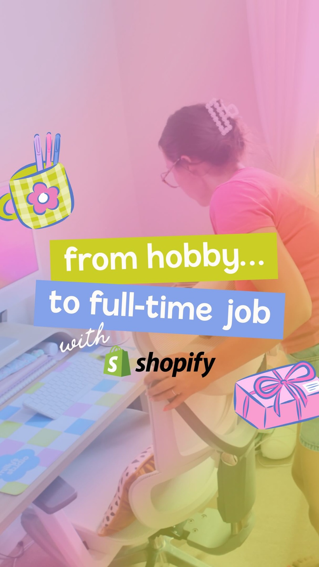 Shopify Facebook ad: Six years ago I was illustrating pet portraits…