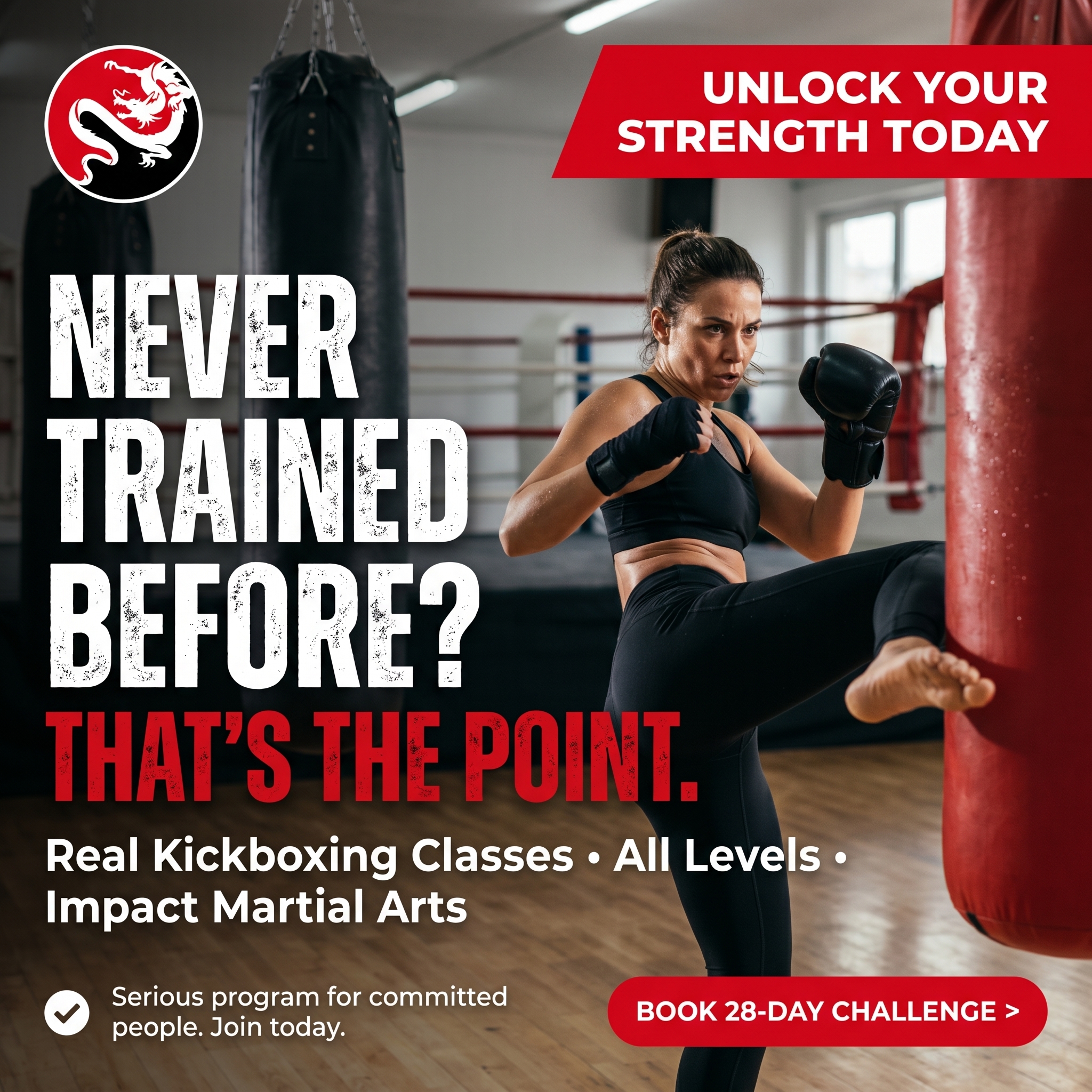 Impact Martial Arts Facebook ad