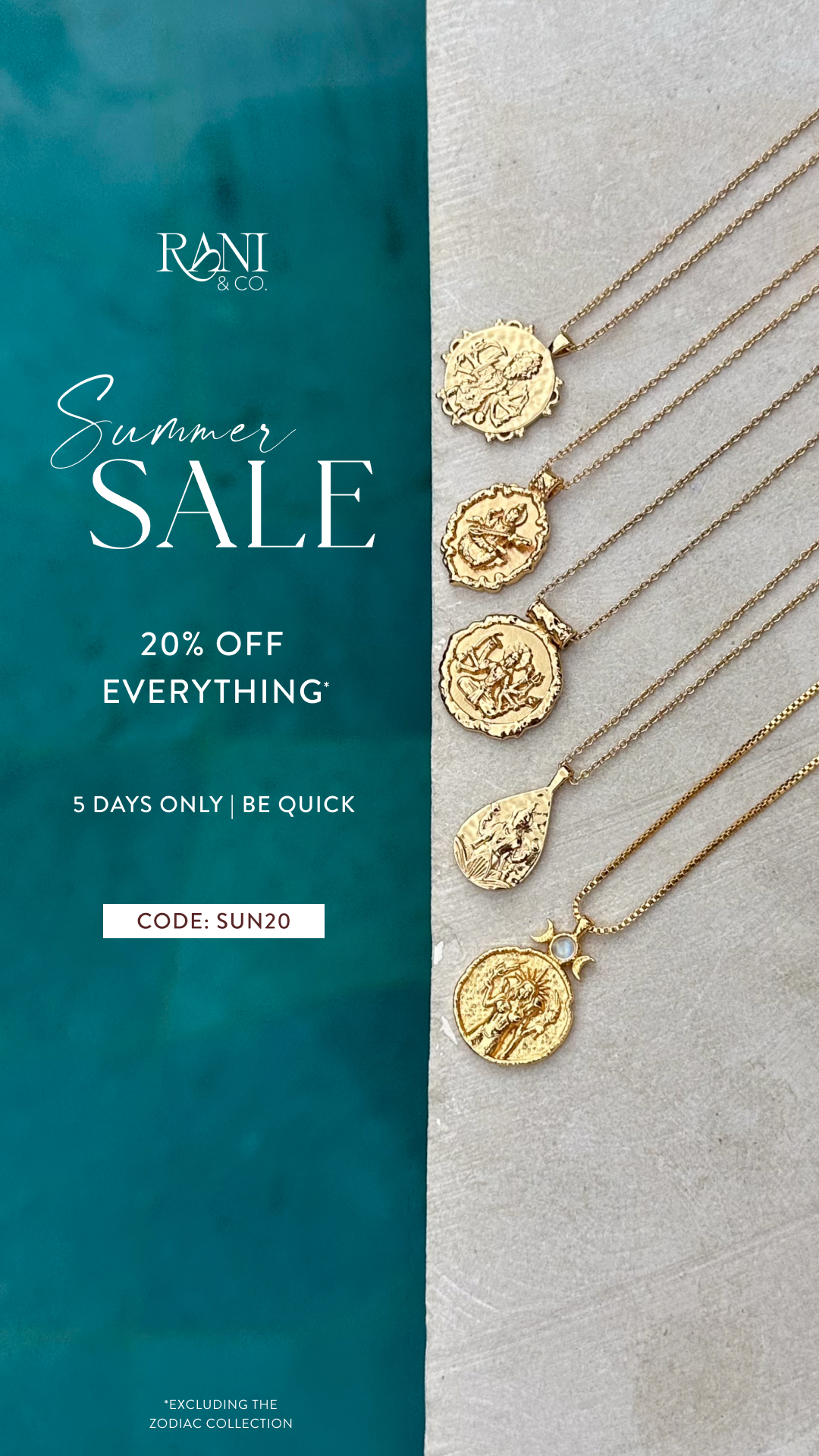 Rani & Co. Facebook ad from Jul 31, 2026