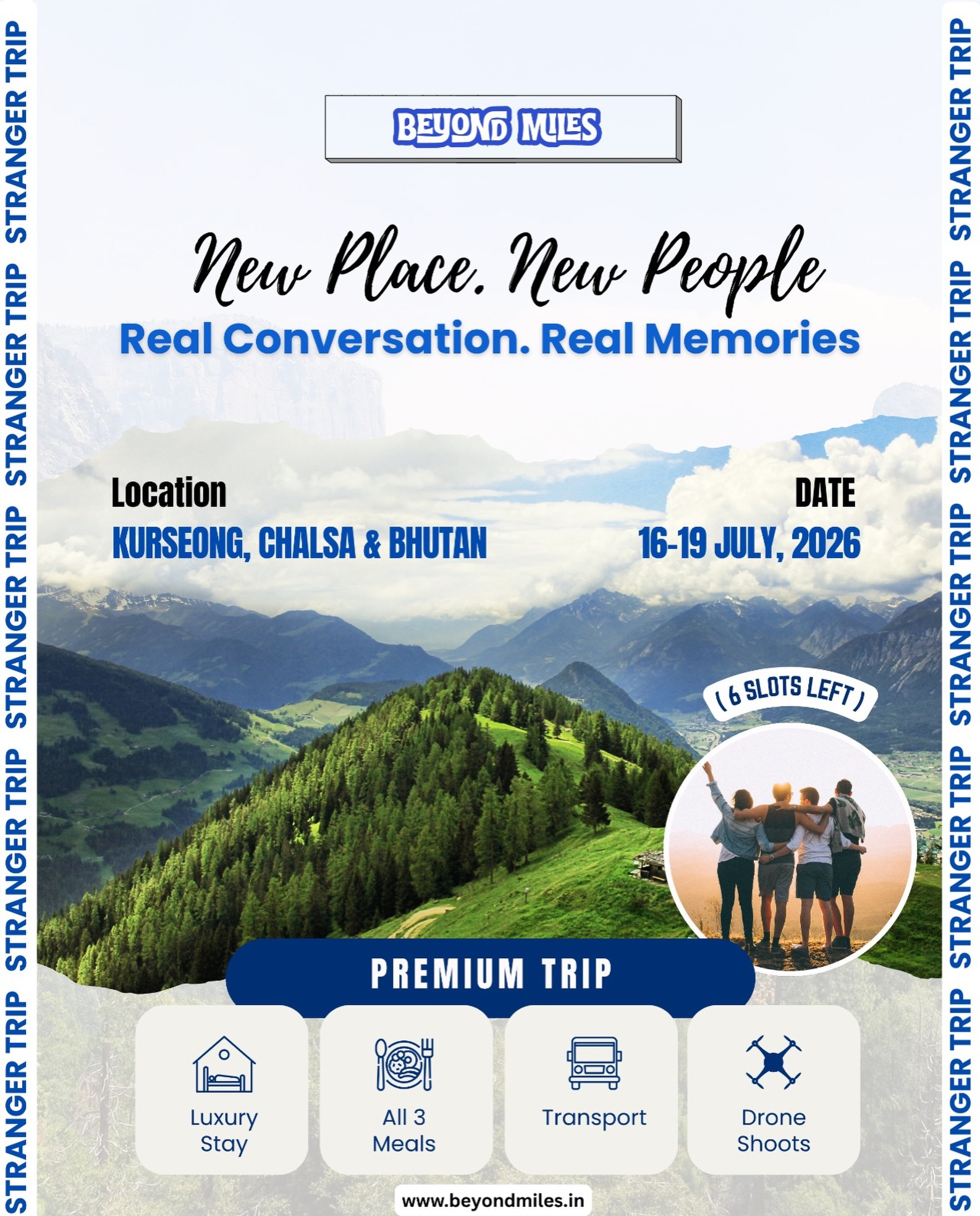 Beyond Miles Facebook ad: Premium Stranger Trip