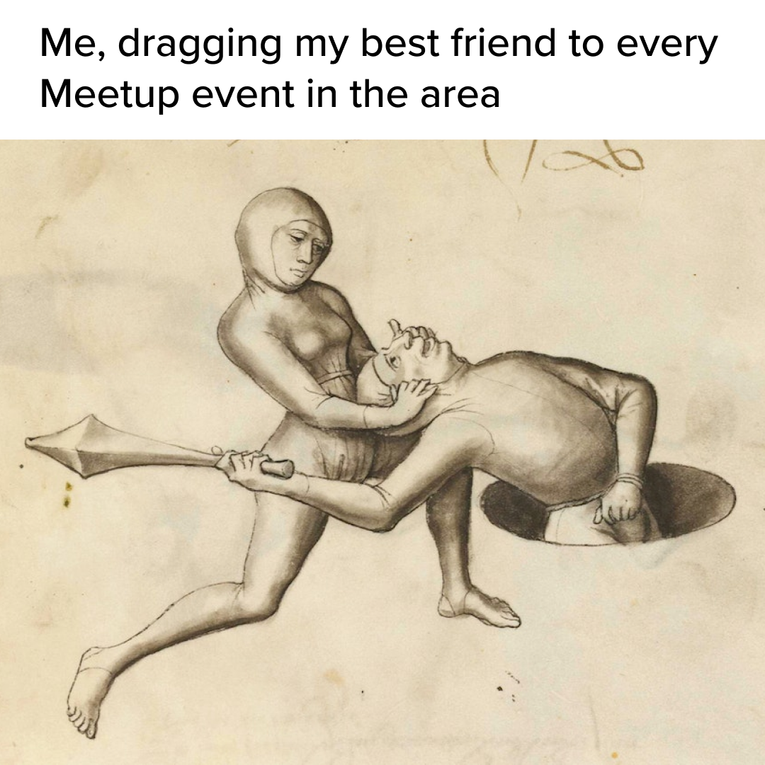 Meetup Facebook ad