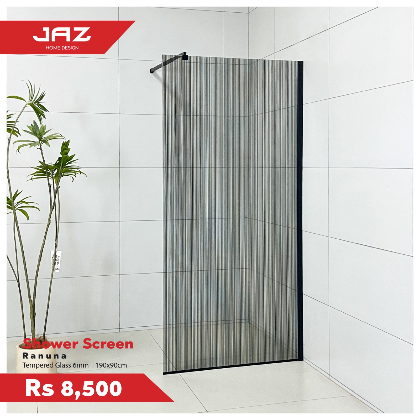 Jaz Home Design Facebook ad: MODERN SHOWER SCREENS & CABINS